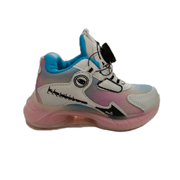 کتانی راحتی مدل فشن پیچی کد 123 رنگ آبی صورتی