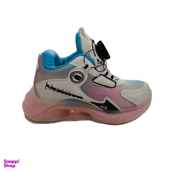 کتانی راحتی مدل فشن پیچی کد 123 رنگ آبی صورتی