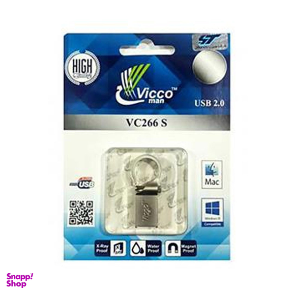 فلش مموری ویکو من (Vicco Man) مدل VC266 Gold با ظرفیت 16 گیگابایت