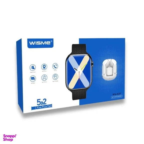 ساعت هوشمند ویسمی مدل WS-X17 به همراه ایرپاد شیشه ای