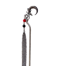 گیره مو دخترانه کانزاشی مدل ماه آویزدار