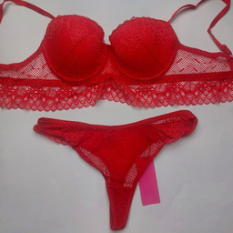 ست شورت و سوتین زنانه برتا کد 6077RP رنگ قرمز