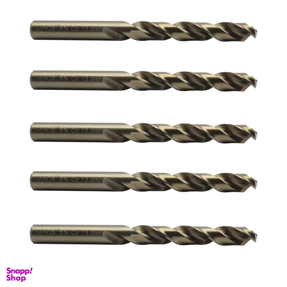 مته کبالت تانوس مدل YP-HSS-SIZE13 سایز 13 میلی متر مجموعه 5 عددی
