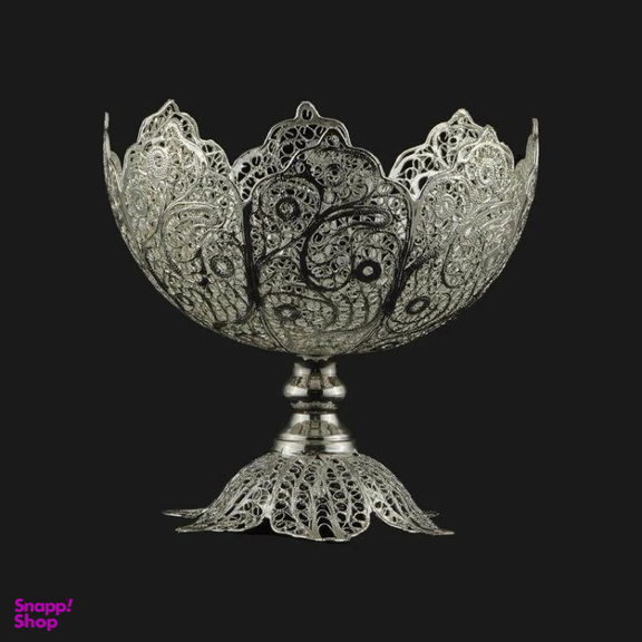شکلات خوری ملیله کاری امین نگار مدل هشت پر کد M-S11
