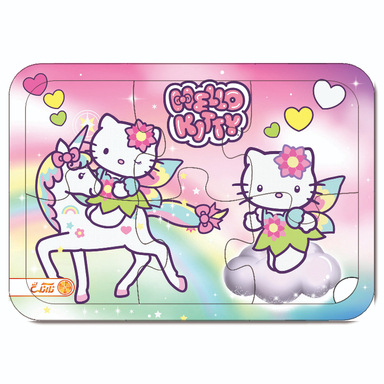 پازل چوبی 6 تکه نارنگی لند مدل کیتی