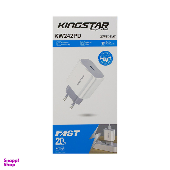 شارژر دیواری کینگ استار مدل KW242PD