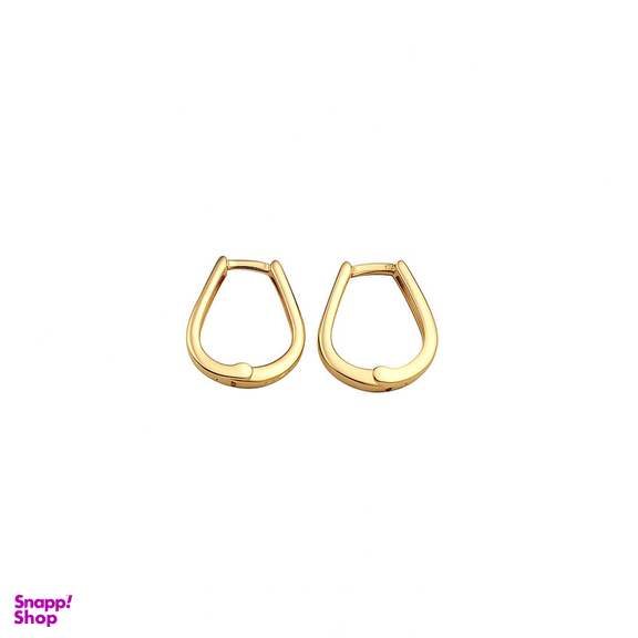 گوشواره کلیپسی طلا 18 عیار زنانه زرلاین مدل ورساچه طرح نعل E-500060