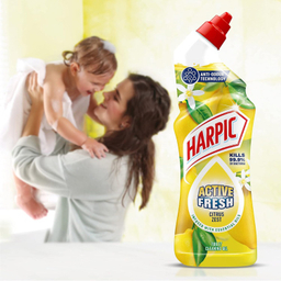 ژل تمیزکننده توالت هارپیک مدل Active Fresh رایحه Citrus Zest حجم 750 میلی لیتر