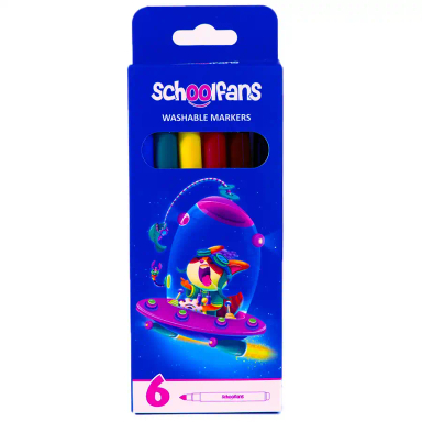 ماژیک اسکول فنس مدل 1224 بسته ۶ عددی