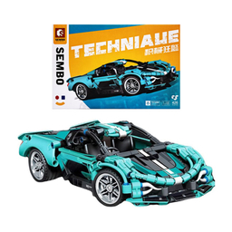 ساختنی سیمبوبلاک مدل ماشین مسابقه درب بازشو چرخ متحرک