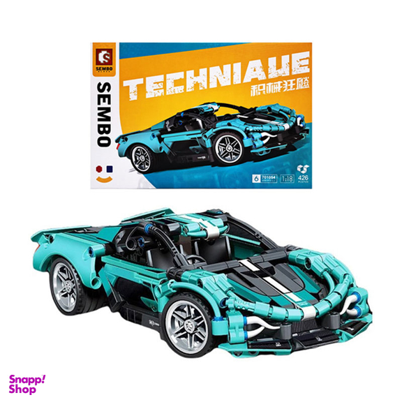 ساختنی سیمبوبلاک مدل ماشین مسابقه درب بازشو چرخ متحرک