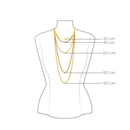 گردنبند طلا 18 عیار زنانه کاپانی طرح قلب و بی نهایت کد KN027