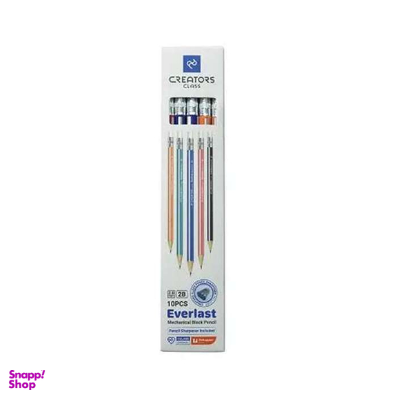 مداد اتودی سی کلاس مدل everlast بسته 10 عددی همراه تراش
