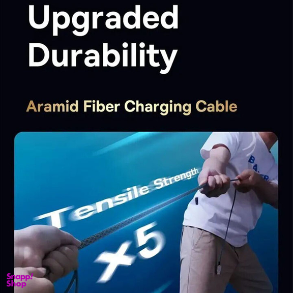 کابل دیتا 100 وات Type-C بیسوس مدل Unbreakable Series طول 2 متر