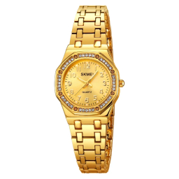ساعت عقربه ای زنانه اسکمی مدل 2508 رنگ طلایی