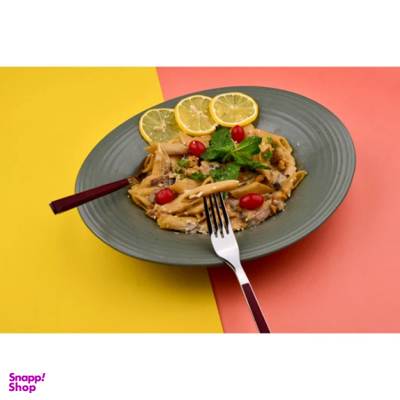 ست قاشق و چنگال 12 پارچه سی اند اس طرح چوبی