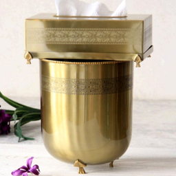 ست سطل و جای دستمال کاغذی سالینو کد 12265G