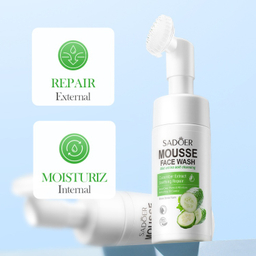 فوم شست و شو صورت سادور مدل خیار و آمینو اسید حجم 120 میلی‌ لیتر