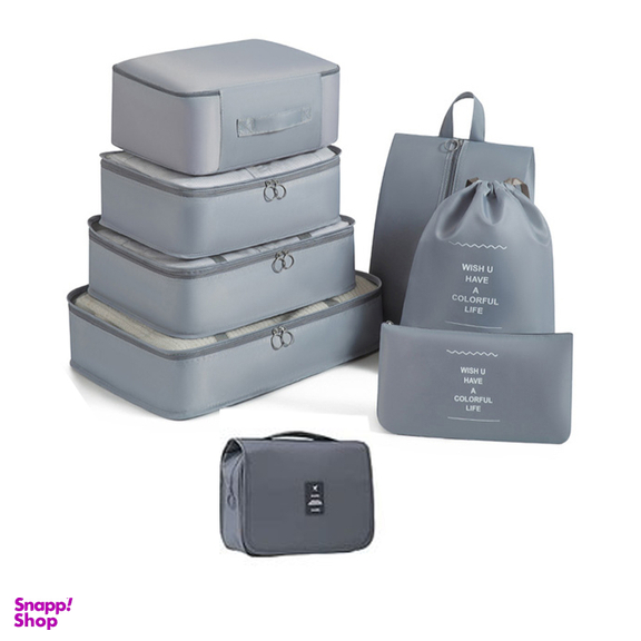 ست نظم دهنده ساک و چمدان سفری کد 0043 بسته 8 عددی