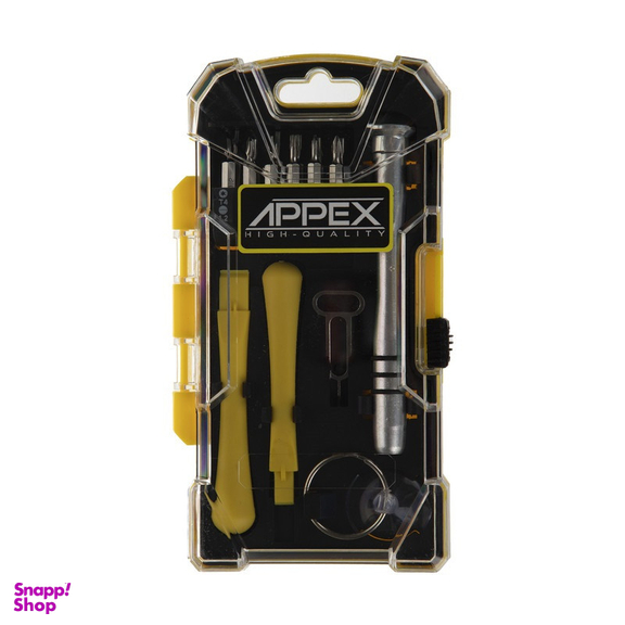 سری پیچ گوشتی موبایلی اپکس مدل APX-1417 بسته 17 عددی