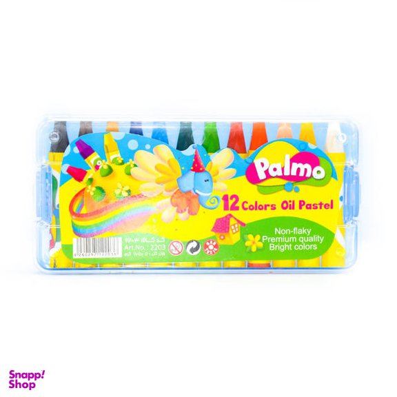 پاستل روغنی 12 رنگ پالمو کد 2023