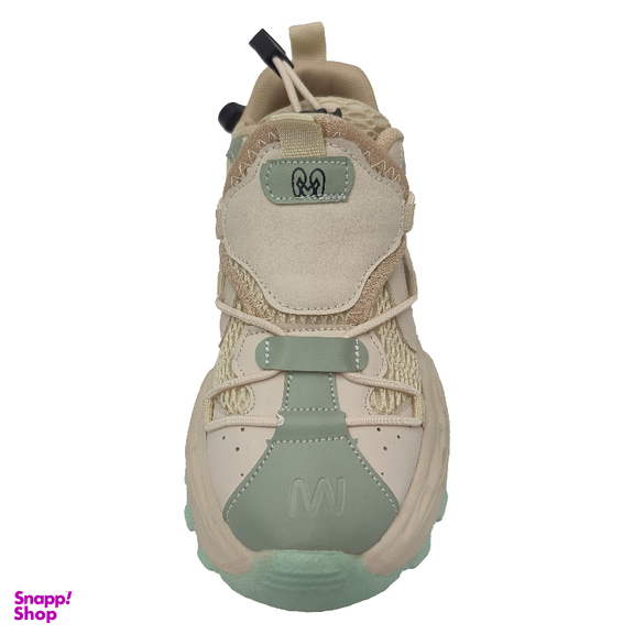 کتانی اسپرت مدل آنتیک رنگ کرم سبز