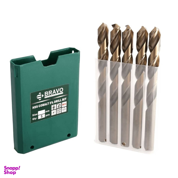 مته کبالت آهن براوو مدل 5S-11 سایز 11 میلی متر مجموعه 5 عددی