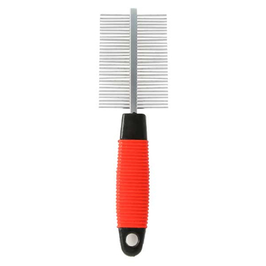 شانه گره باز کن دو طرفه دسته پلاستیکی مدل A-136-D