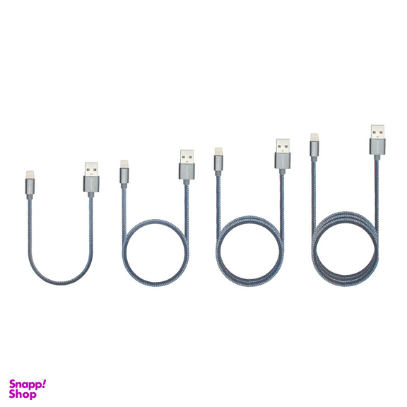 کابل تبدیل USB به لایتنینگ کلومن مدل DK - 19 مجموعه 4 عددی
