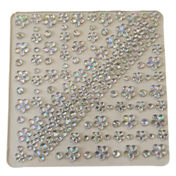 نگین صورت و ناخن طرح گل کد 105 بسته 167 عددی