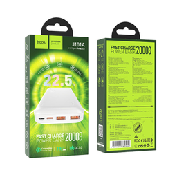 پاوربانک هوکو مدل J101A PD+QC3.0 ظرفیت 20000 میلی‌ آمپر ساعت