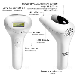 لیزر موهای زائد گلویش استایل مدل LR-001