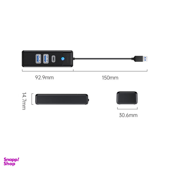 هاب 3 پورت USB 3.0 اوریکو مدل PWC2U-U3