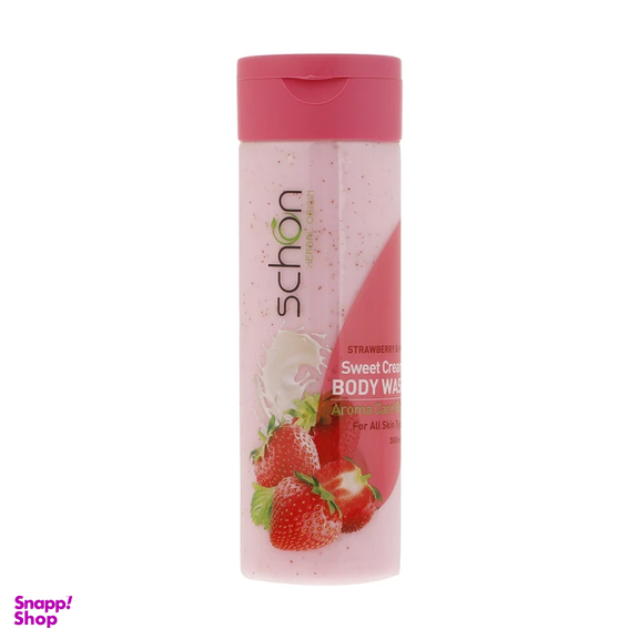 شامپو بدن شون مدل Strawberry & Milk حجم 300 میلی‌ لیتر