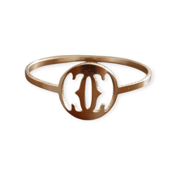 انگشتر طلا زنانه عیار 750 سانا گالری کد AA1 طرح مینیمال