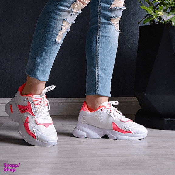 کفش زنانه مدل Fashion کد 1109 رنگ سفید و صورتی