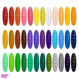 مداد شمعی جادویی 36 رنگ مدل بادومی کد 036