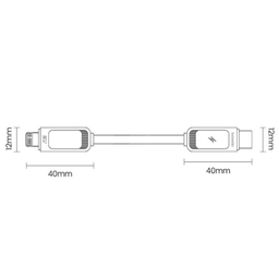 کابل تبدیل Type-C به Lightning توکی مدل 20W TQ-X47C3 طول 1 متر