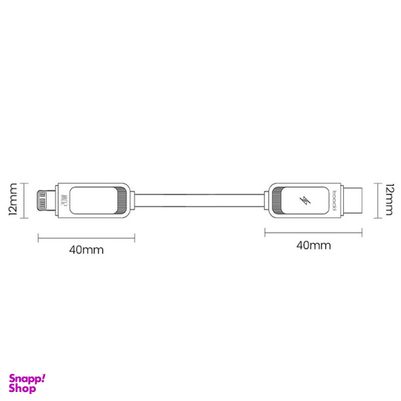 کابل تبدیل Type-C به Lightning توکی مدل 20W TQ-X47C3 طول 1 متر