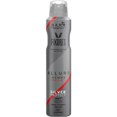اسپری بدن مردانه فیکورس مدل Allure حجم 200 میلی لیتر