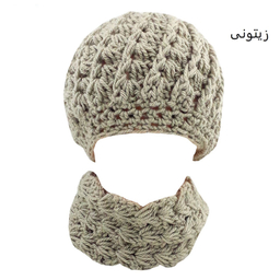 ست کلاه و شال گردن بافتنی مدل sh.21
