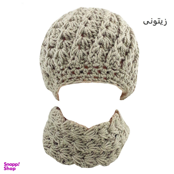 ست کلاه و شال گردن بافتنی مدل sh.21