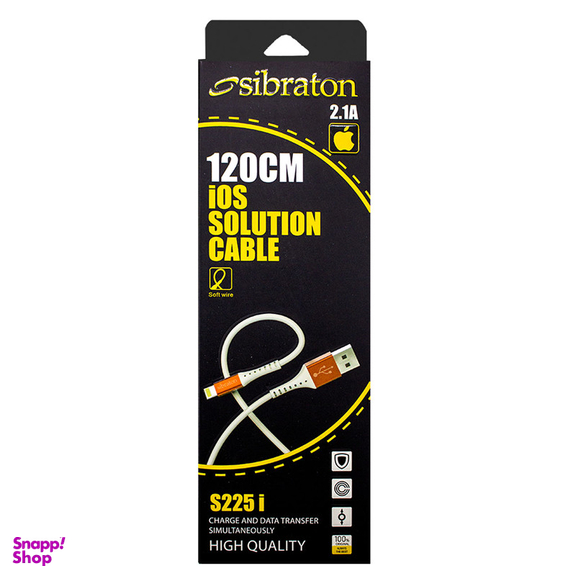 کابل تبدیل USB به لایتنینگ سیبراتون مدل S225i طول 1.25 متر