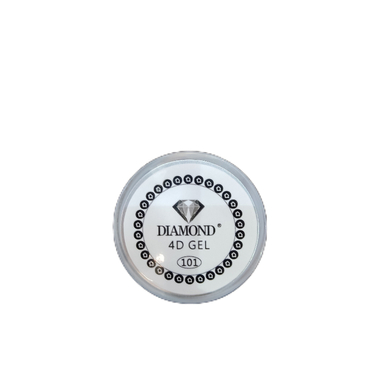 ژل آدامسی طراحی ناخن دیاموند مدل 4D Gel رنگ سفید