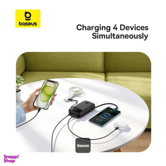 پاوربانک 30 وات بیسوس مدل QPow 2 ظرفیت 20000 میلی آمپر ساعت