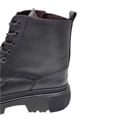 نیم بوت طبی مردانه چرم ریباری مدل Z27 رنگ مشکی