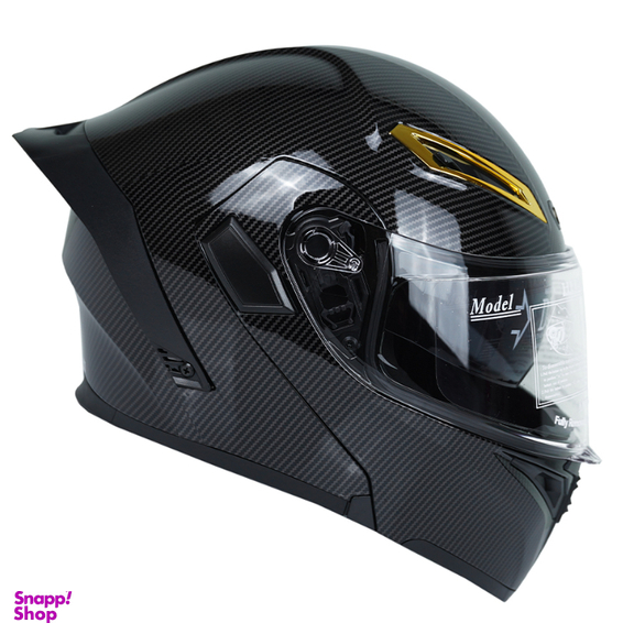 کلاه کاسکت فک متحرک کایک مدل 772 Carbon Fibr Pattern به همراه کاور