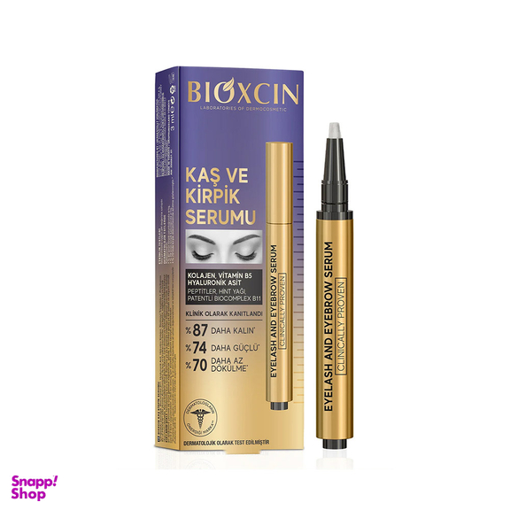سرم تقویت کننده ابرو و مژه بیوکسین مدل Eyelash And Eyebrow Serum حجم 3 میلی لیتر