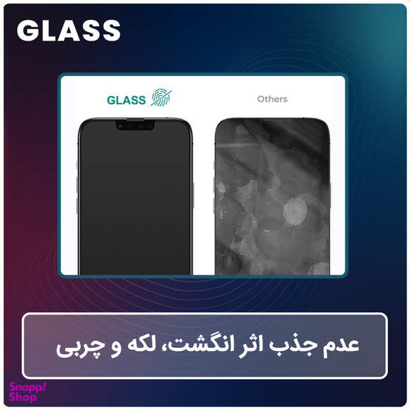 محافظ صفحه نمایش مات گلس مدل Shield مناسب گوشی موبایل اپل Iphone 16 Pro Max به همراه محافظ پشت گوشی