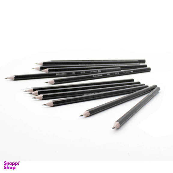 مداد ادمیرال بسته 12 عددی به همراه 2 عدد پاک کن کنکو